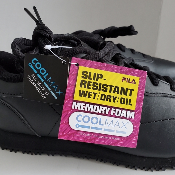 Fila Women's Col Max Memory Viable, Black, 7.5. - Picture 7 of 8